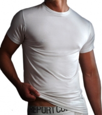Report Collection Modal Silver Crew Neck T-Shirt
